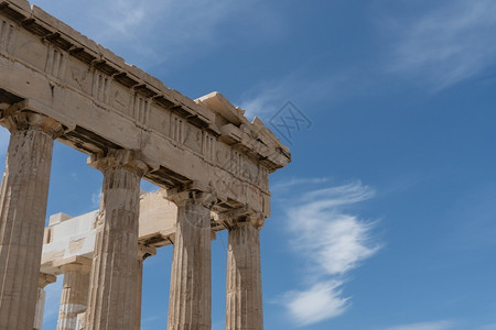 古希腊神庙波塞冬古希腊万神殿靠近大都会雅典人雕像旅行图片