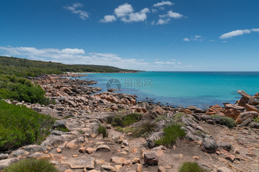 流纹自然主义者海岸线西澳大利亚州LeeuwinNaturatiliste公园自然角美丽的沿海景观大洋洲图片