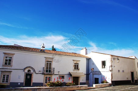 葡萄牙Estremoz老城的正方形传统历史老图片