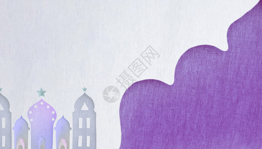 麦加大清真寺塔白色紫背景分辨率和高质量美丽照片塔白色紫背景高质量和分辨率美丽照片概念高的景观反射设计图片