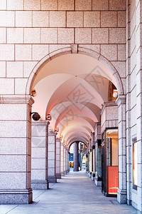 日本北海道札幌市商场的拱行道入口图片