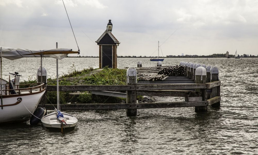 城市景观荷兰港渔详情有关荷兰渔业港口的详细信息河图片