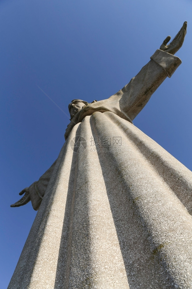 葡萄牙语上帝巨大的葡萄牙里斯本基督的克里斯托赖伊纪念碑图片