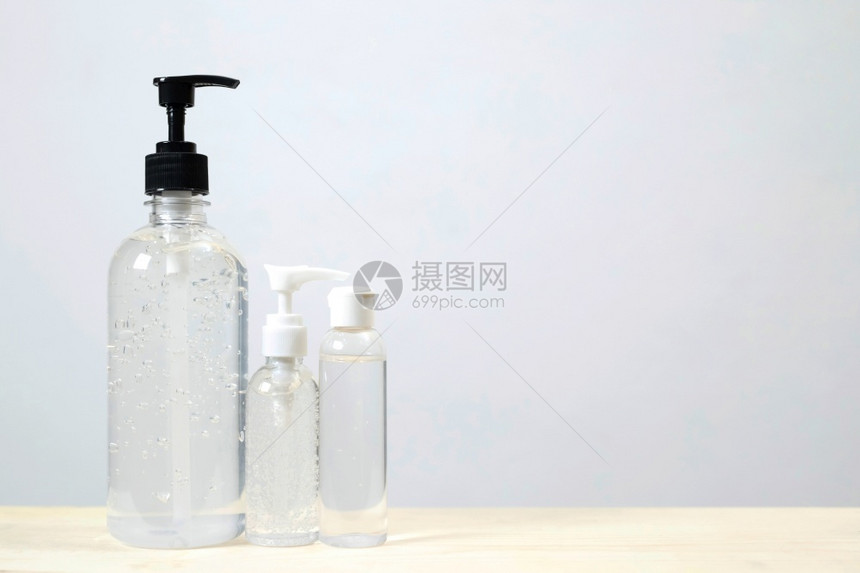 您的抗菌酒精凝胶用来洗手和干净防止Covid19洗剂图片