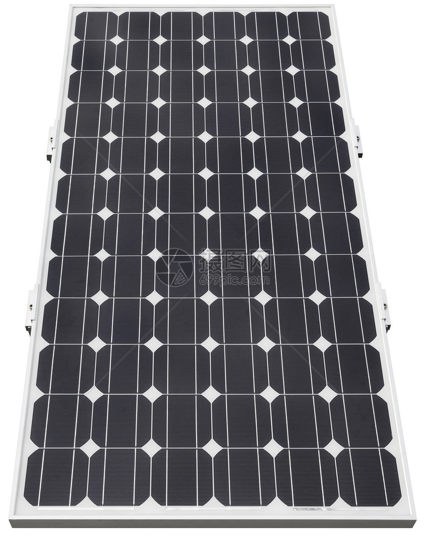 技术力量未来派太阳能光伏电池用剪切路径隔离图片