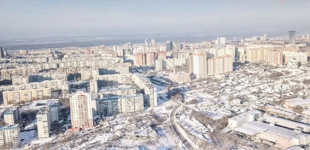 街道结构体冬季城市高层住宅开发城市霜冻冬季霜冻高的图片