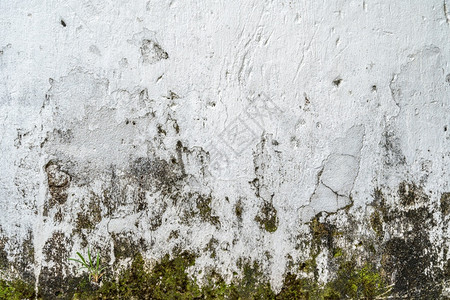 城市的陈年抽象古老肮脏深灰泥水墙壁纹理复制空间背景白色的图片