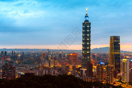 台北金融城市10号大楼台北市天线山现代的大象背景图片
