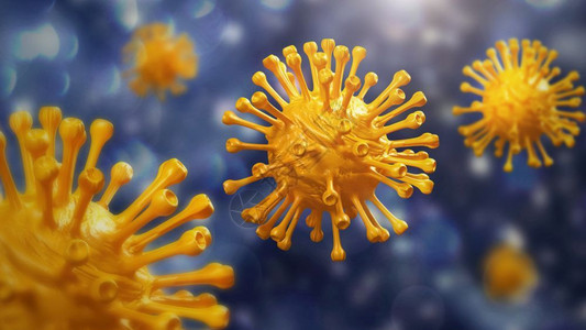埃博拉实验室冠状人体背景的CoronaCOVID19科学和微观生物概念Corona爆发流行医学和毒感染研究3D例举三D背景图片