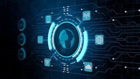 安纳普尔那峰盾保护纳萨提供的全球安网络技术和安全概念保护世界连接的地球元件由纳萨提供黑客杀毒软件设计图片