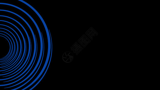 形象的几何Blueneoncircle抽象的未来高科技运动背景视频画4K380x216蓝色和紫亮子圈播送设计图片