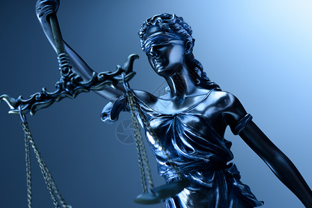 自由惩罚蓝背景司法标志蓝背景老的图片