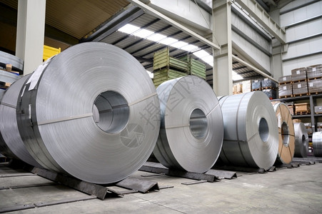 生产处理强的工厂中钢板卷镀锌工厂中高质量的钢板照片卷镀锌钢图片