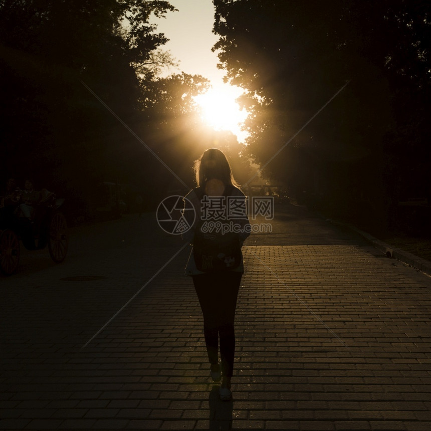 屁股美容照背影女日落夏威夷黑发图片