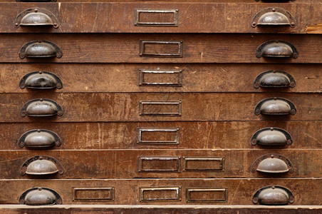 细胞盒子背景和纹理非常古老的木制柜子内有抽屉木制柜子内有抽屉穿图片