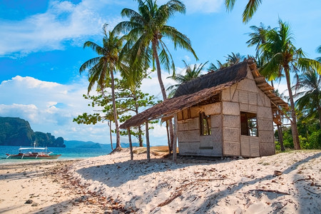 天堂目的地热带岛屿景观菲律宾帕拉万东南亚浪漫的图片