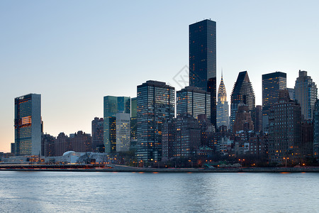 户外塔美洲国纽约州市曼哈顿中城天际河高清图片素材