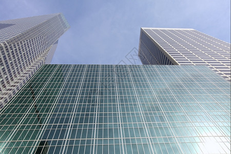 高的美国纽约市建筑公司商业外部蓝色的图片