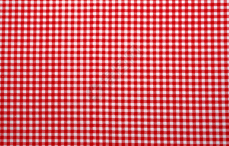 方格子桌布红色和白格子桌布顶视图纹理背景红色格子图案织物野餐毯纹理意大利美食菜单的红色桌布方格子图案床单覆盖食物背景