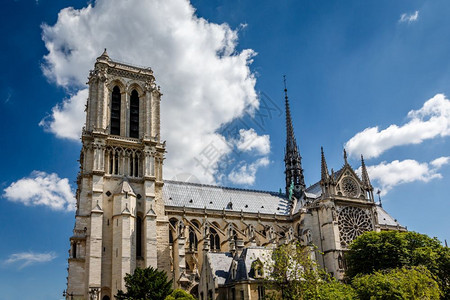 城市的法国西特岛巴黎大教堂圣母院法国天主教宗的图片