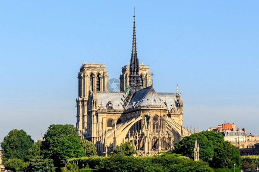 法国巴黎圣母院大公会法国首都户外宗教图片