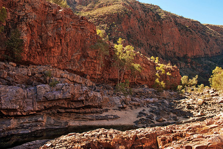 美丽OrmistonGorge澳大利亚北区西麦克唐纳公园西方洞峡谷高清图片素材