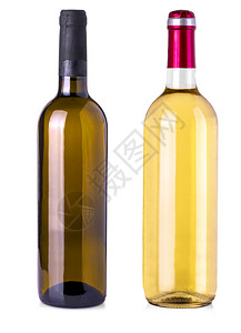 葡萄园在孤立的白色背景上瓶装酒滑过路径阿里戈特梅洛图片