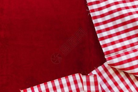 野餐网格质地彩支票型布料纺织业背景图片