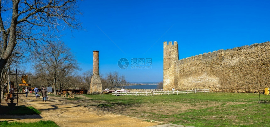 旅行筑城建造2401BilhorodDnistrovskyi或Akkerman堡垒乌克兰敖德萨地区在一个阳光明媚的春天早晨乌克兰图片