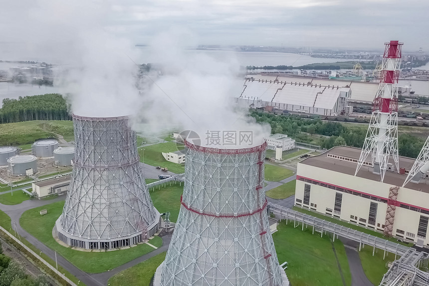 建造筑学污染高耸的核电站蒸汽塔高耸的核电站蒸汽塔图片