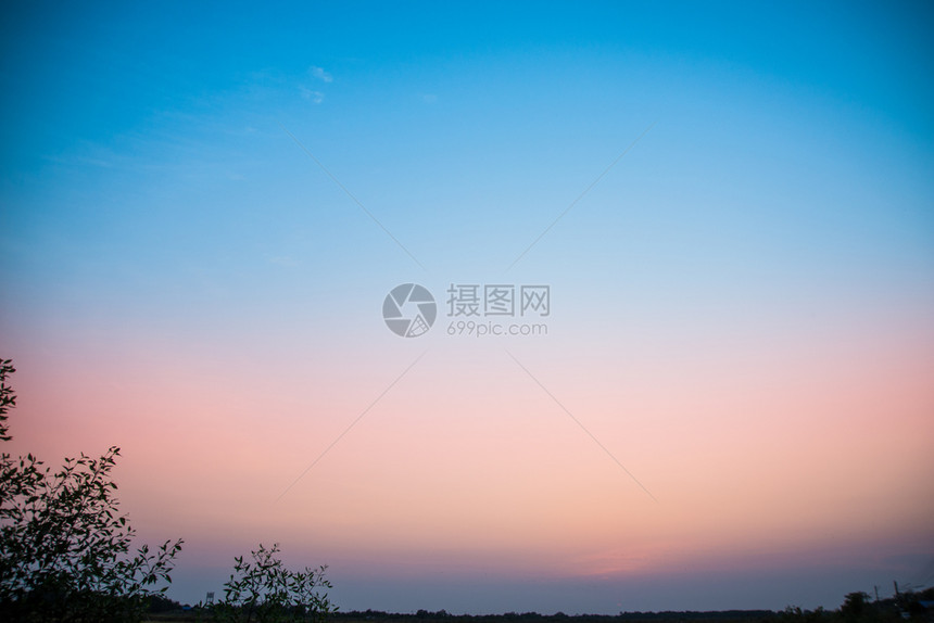 蓝色的假期夜间天日落大自然背景美丽的图片