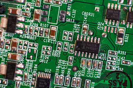 芯片电子电路板主板高清图片素材
