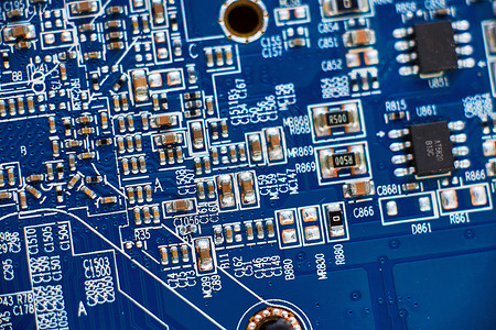 芯片电子电路板半导体高清图片素材