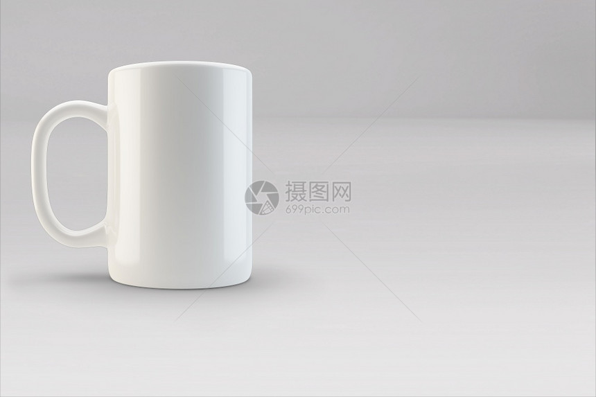 茶叶或咖啡模板的杯瓷3D插图用于早餐的现实主义孤立茶杯以模拟孤立的现实茶杯咖啡店塑料黑色的图片
