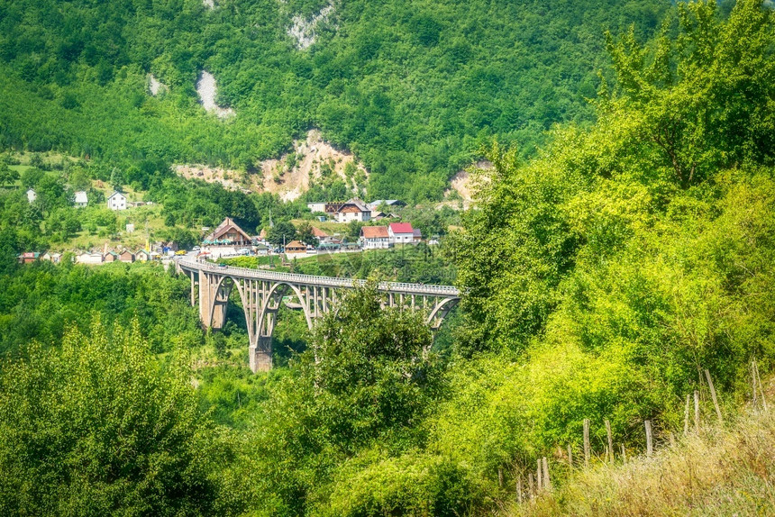Durmitor黑山桥Durmitor山的Djardjevica桥天线杜德维察自然图片