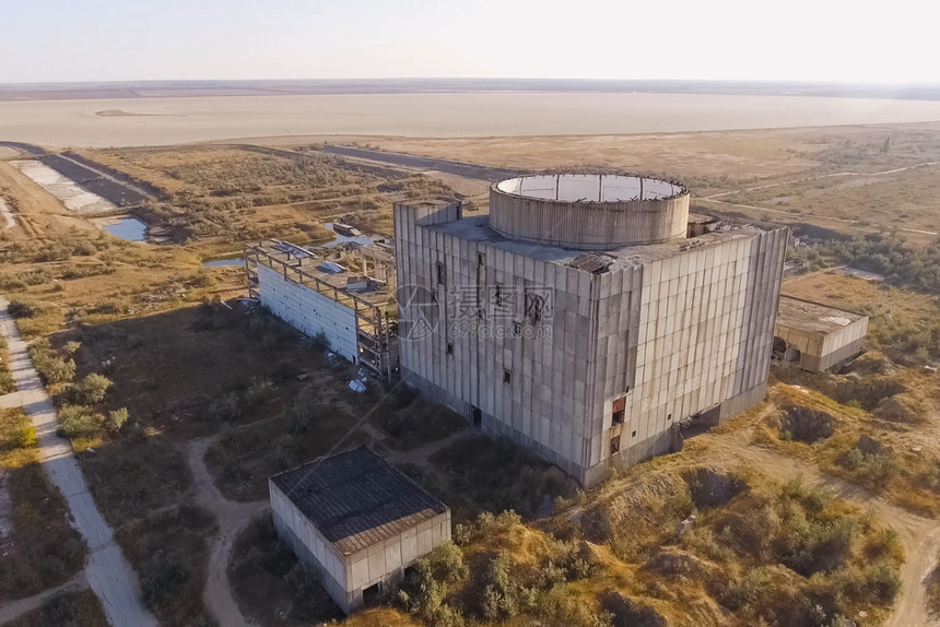 破碎的灾难旧被废弃未完成核电厂和的核电厂苏联图片