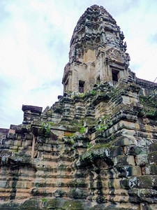 纪念碑看寺庙AngkorWat柬埔寨暹粒图片