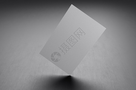 舞蹈个人名片质地接触工作白色垂直商务卡纸模型板空白间覆盖用于在黑纸板背景上插入公司徽标或个人身份现代概念3D插图Name2D设计图片