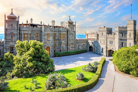 沃子爵城堡别墅欧洲高清图片