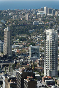 水澳大利亚新南威尔士悉尼建筑图澳大利亚新南威尔士的天线天际线高清图片素材