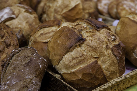 以传统方式自制小麦面包每日食品细节黑麦粮一顿饭耶胡达高清图片素材