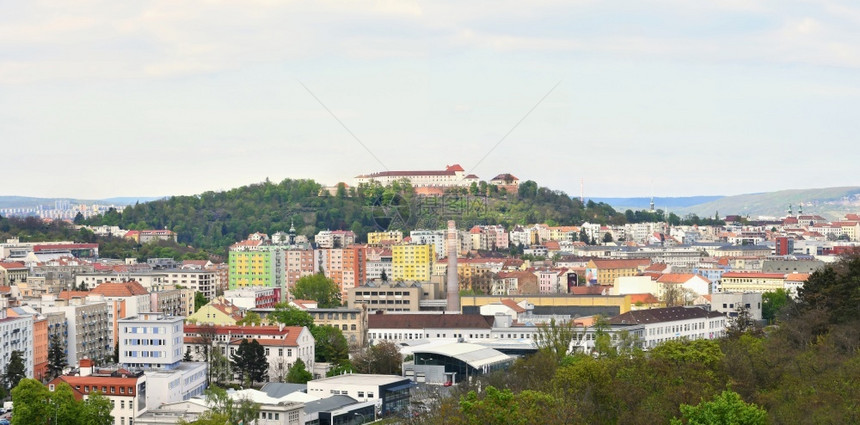 东防御捷克欧洲最顶端城市的布诺捷克欧洲之顶有纪念碑和屋顶美丽的古老城堡Spilberk波西米亚图片
