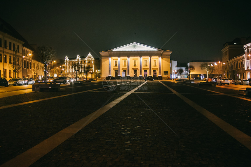 旅游立陶宛维尔纽斯立陶宛维尔纽斯市政厅立陶宛Vilniaus白色的文化图片
