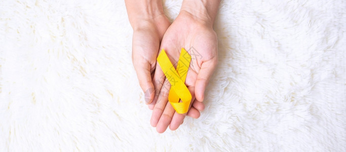 癌症,希望,预防,支持,幸存者,黄色丝带图片