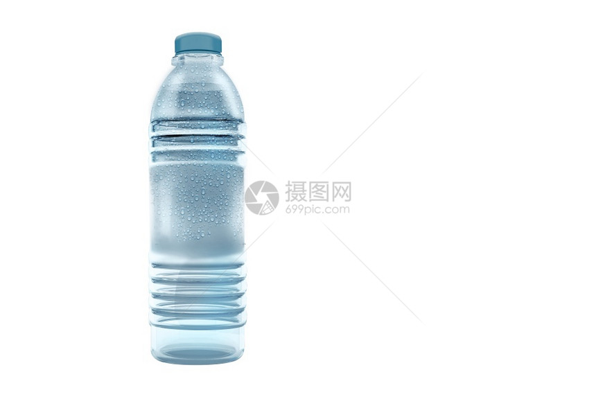 3种清水用在白色背景上隔离的宠物水瓶将剪接并换成你的瓶子生态寒冷关心图片