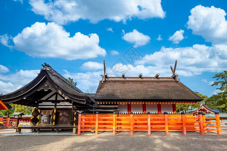 亚洲日本大阪的住吉社神日本阪关西市的住吉社或神圣桥图片