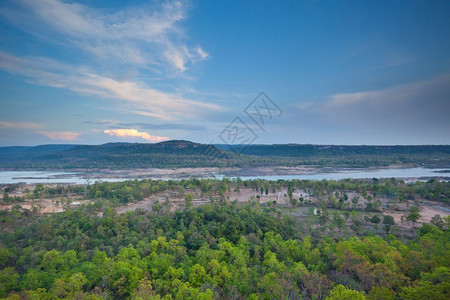蓝色的泰国有湄公河的费坦园自然图片