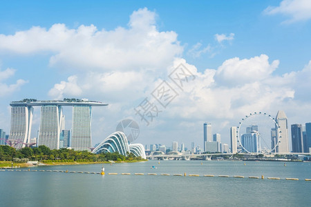 新加坡海边城市风景图片