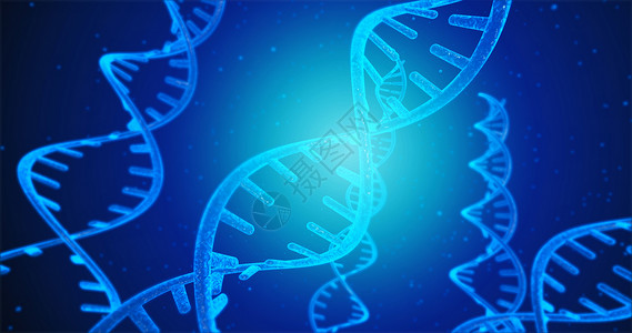 dna图药店基因组蓝色DNA结构和人类DNA系统3D图解下的蓝DNA结构和细胞化学设计图片