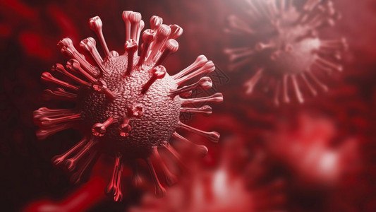 埃博拉病毒致病的新冠人体部的CoronaCOVID19型超紧闭式科罗纳学微生物概念RedCorona爆发流行医学毒感染研究3D插图设计图片